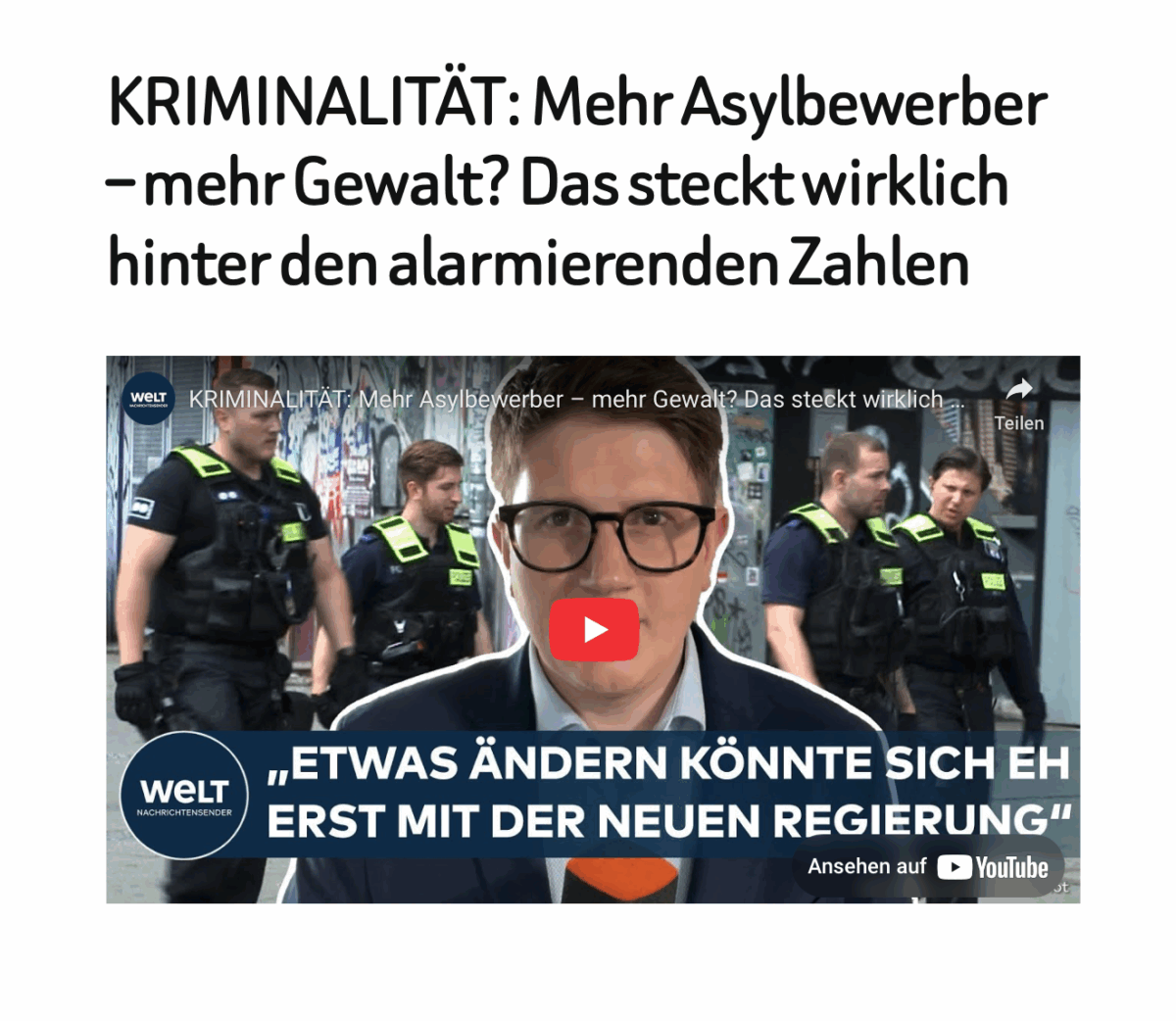 KRIMINALITÄT: Mehr Asylbewerber – mehr Gewalt? Das steckt wirklich hinter den alarmierenden Zahlen