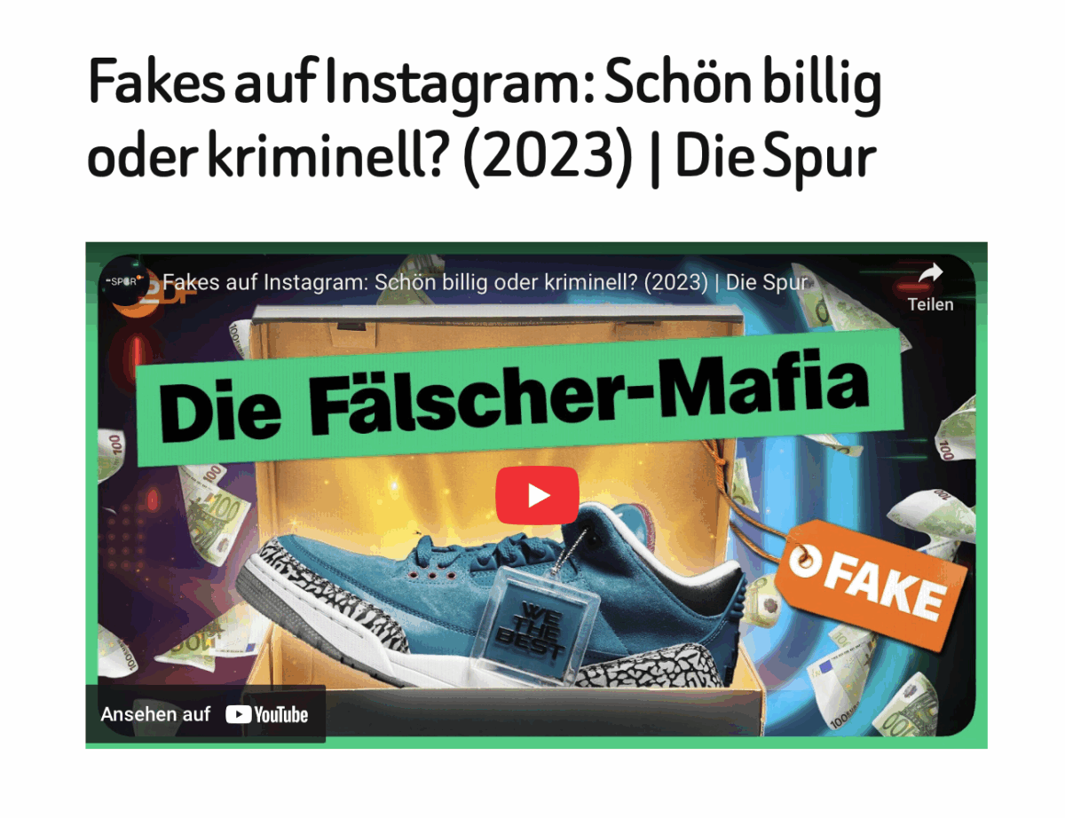 Fakes auf Instagram: Schön billig oder kriminell? (2023) | Die Spur