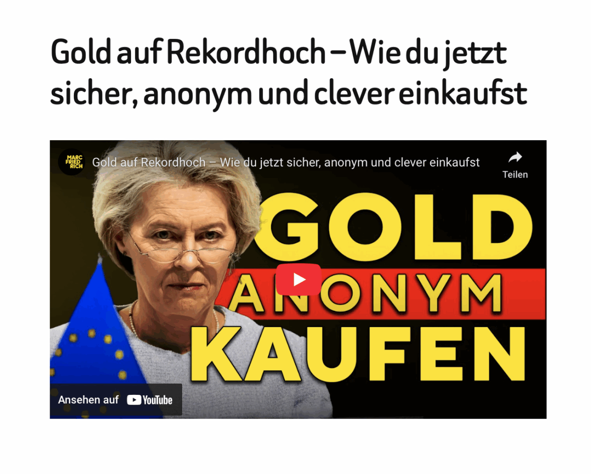 Gold auf Rekordhoch – Wie du jetzt sicher, anonym und clever einkaufst