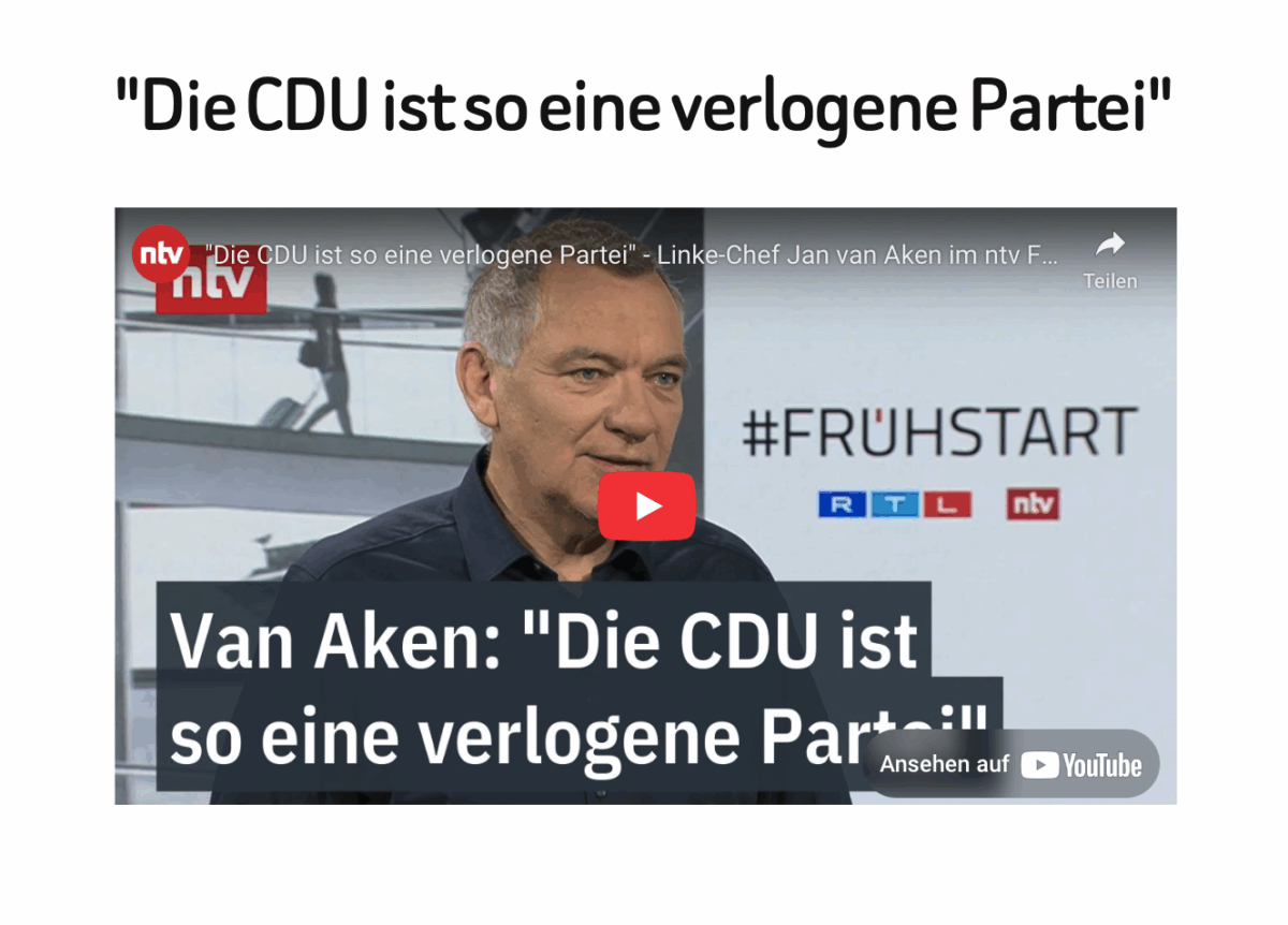 „Die CDU ist so eine verlogene Partei“