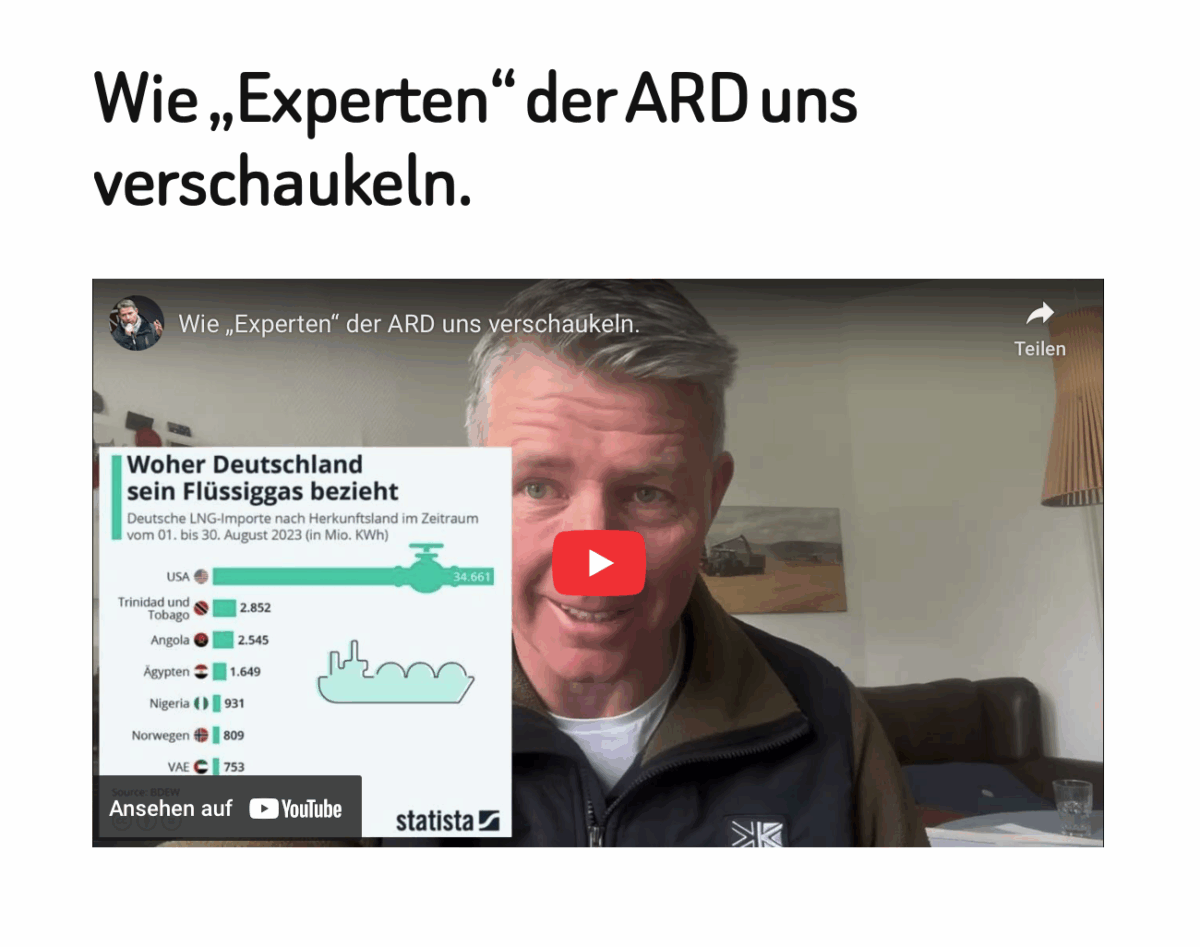 Wie „Experten“ der ARD uns verschaukeln.