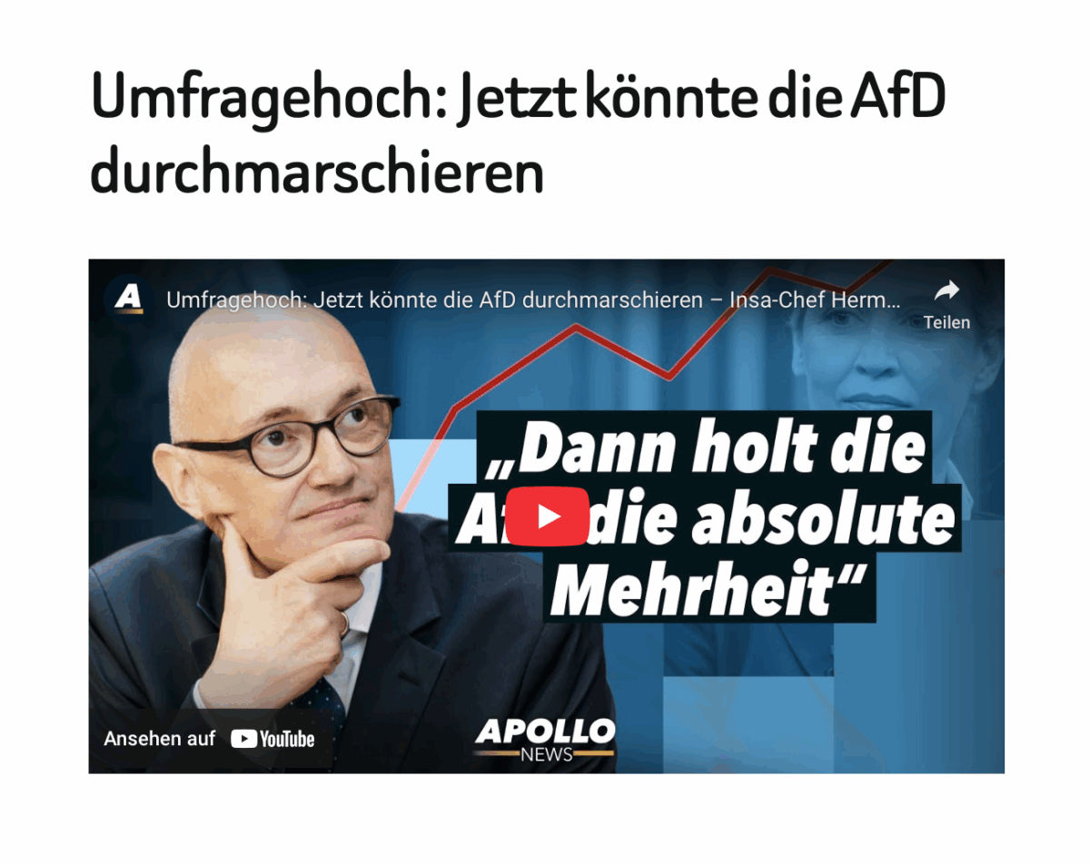 Umfragehoch: Jetzt könnte die AfD durchmarschieren 