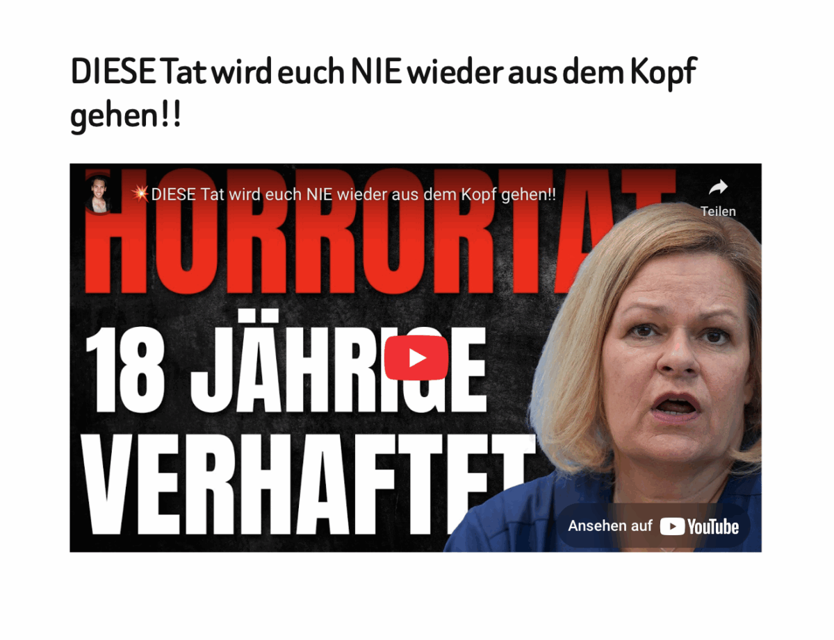 DIESE Tat wird euch NIE wieder aus dem Kopf gehen!!
