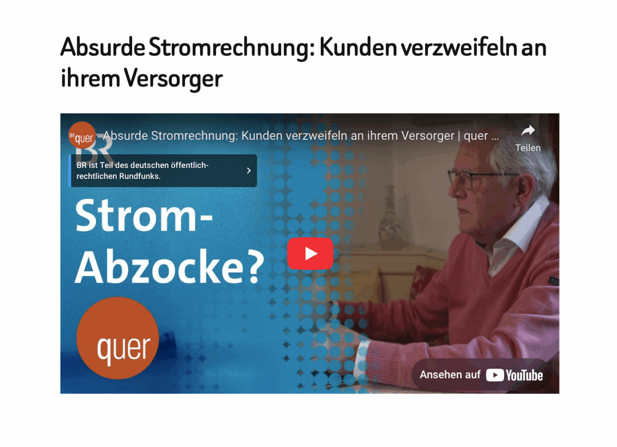 Absurde Stromrechnung: Kunden verzweifeln an ihrem Versorger