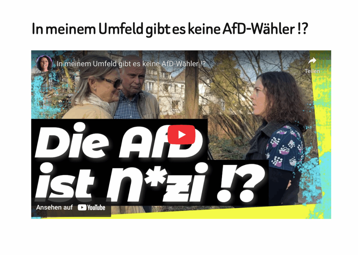 In meinem Umfeld gibt es keine AfD-Wähler !?
