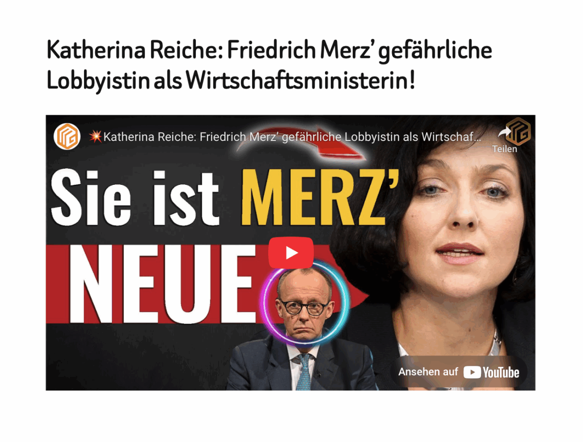 Katherina Reiche: Friedrich Merz’ gefährliche Lobbyistin als Wirtschaftsministerin!