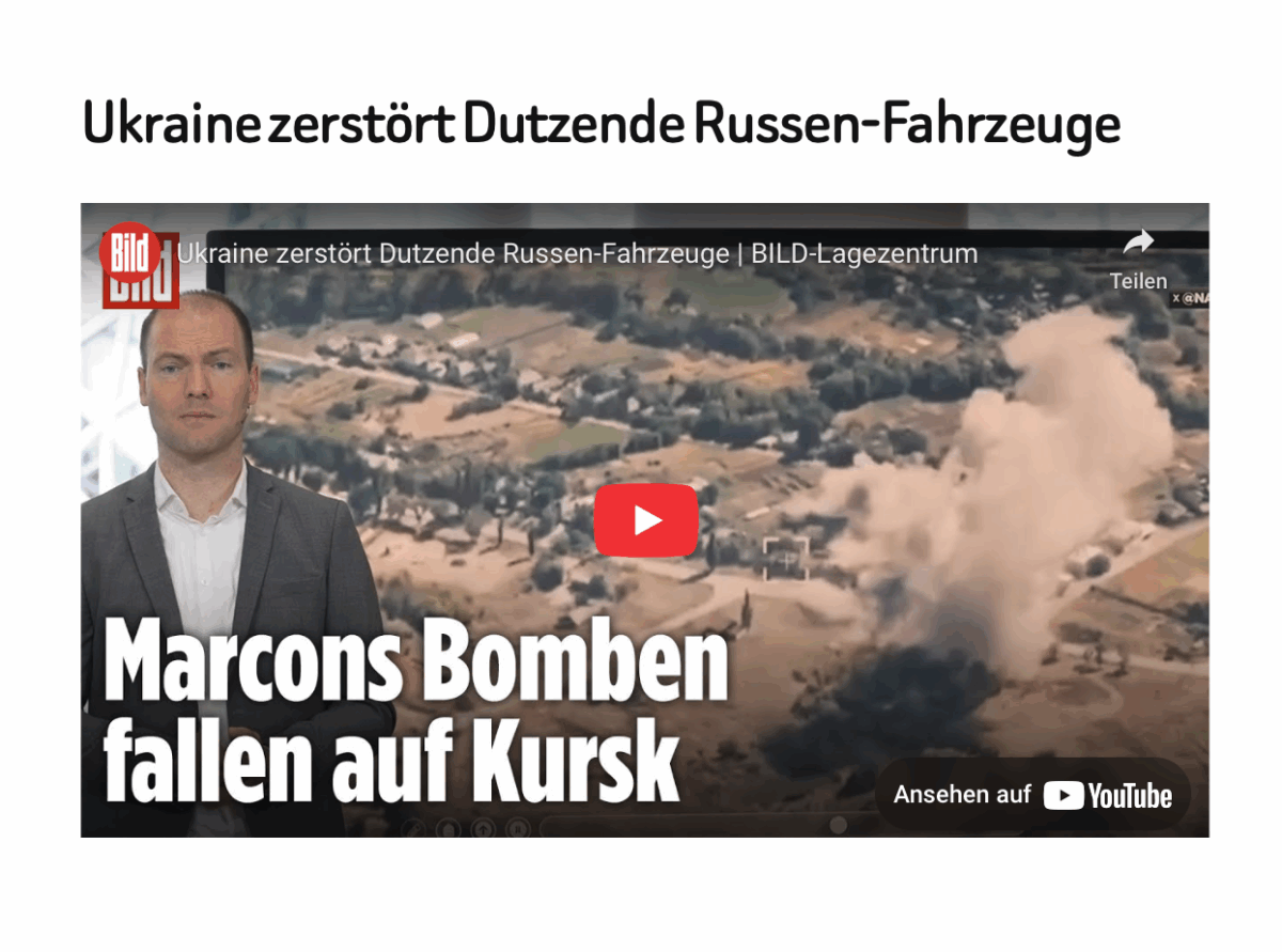 Ukraine zerstört Dutzende Russen-Fahrzeuge 