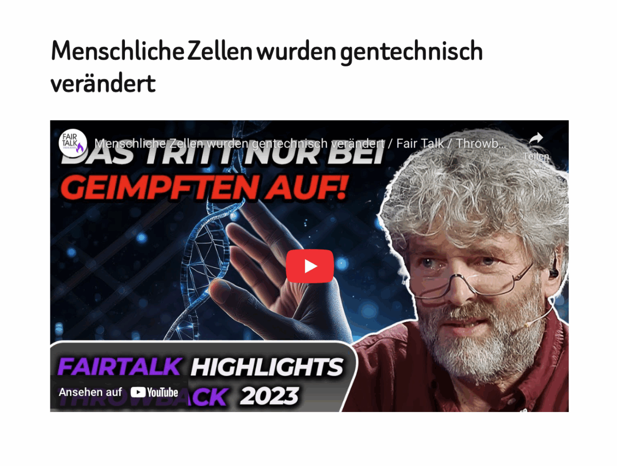 Menschliche Zellen wurden gentechnisch verändert 