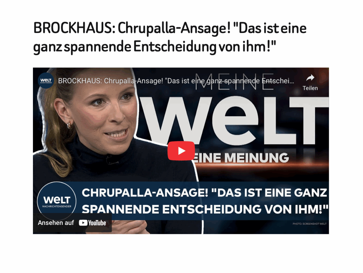 BROCKHAUS: Chrupalla-Ansage! „Das ist eine ganz spannende Entscheidung von ihm!“