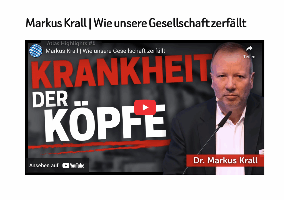 Markus Krall | Wie unsere Gesellschaft zerfällt
