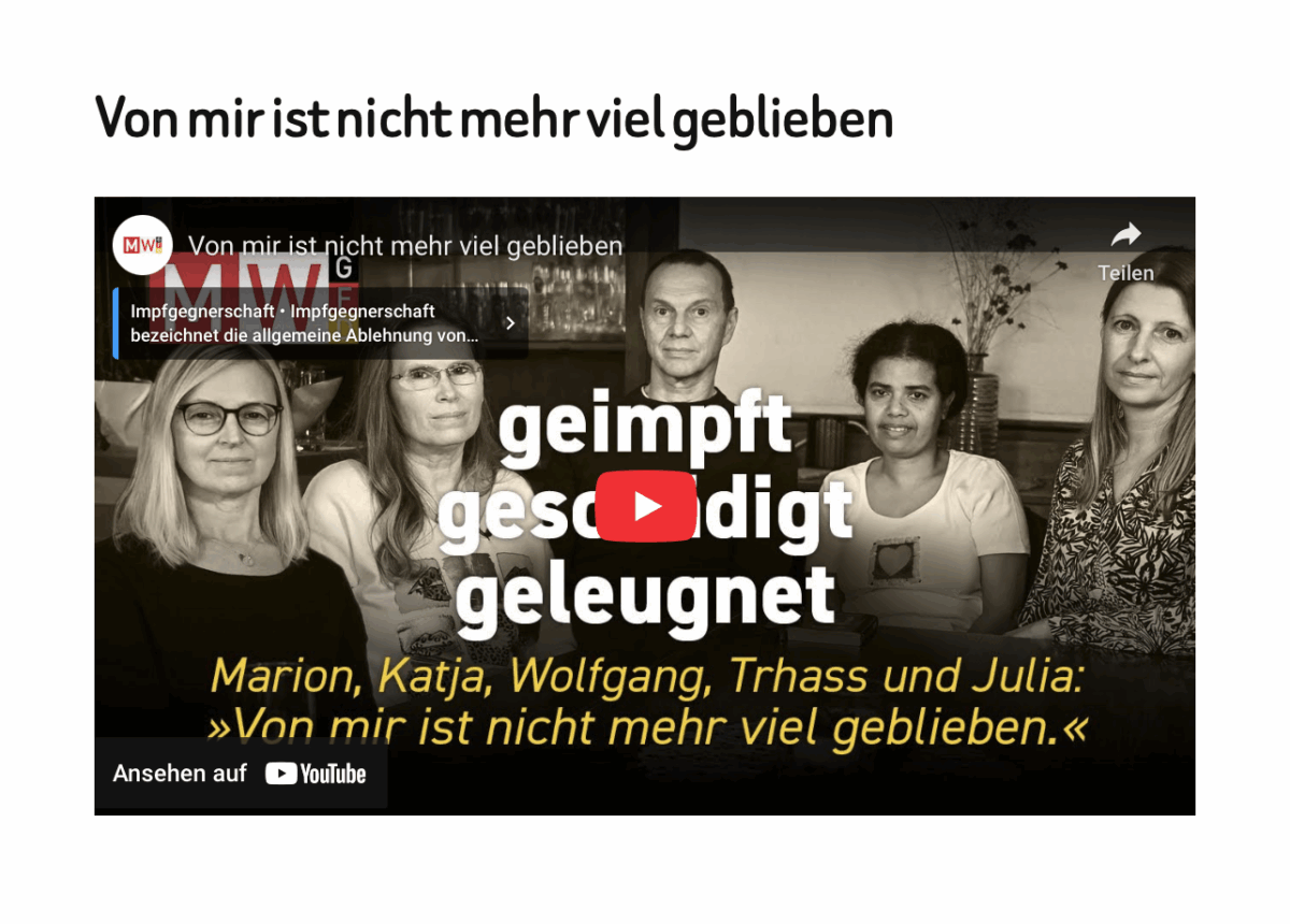 Von mir ist nicht mehr viel geblieben