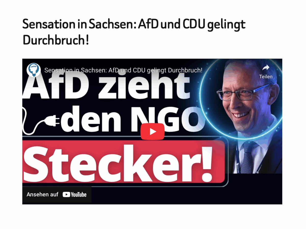 Sensation in Sachsen: AfD und CDU gelingt Durchbruch!