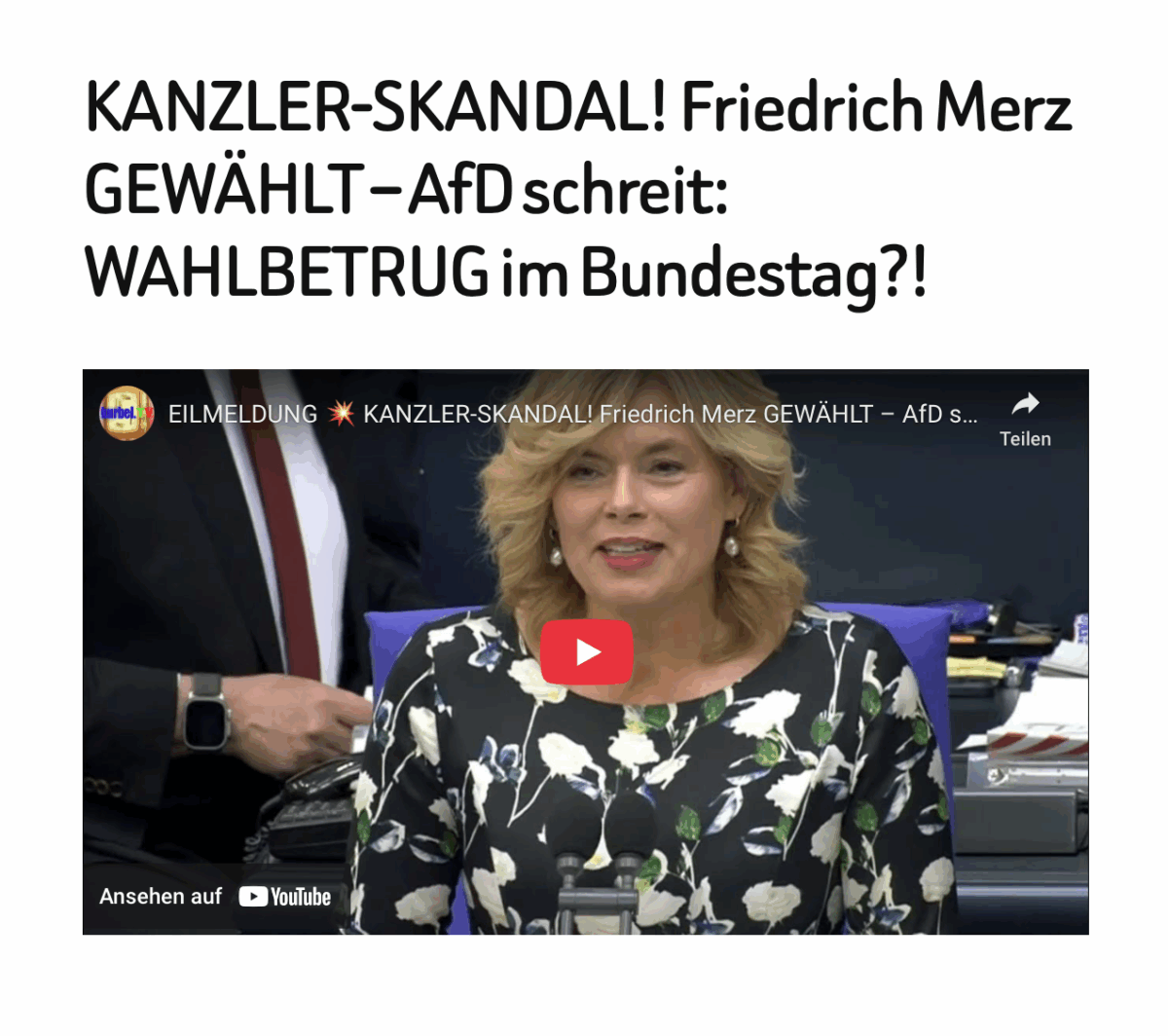 KANZLER-SKANDAL! Friedrich Merz GEWÄHLT – AfD schreit: WAHLBETRUG im Bundestag?! 