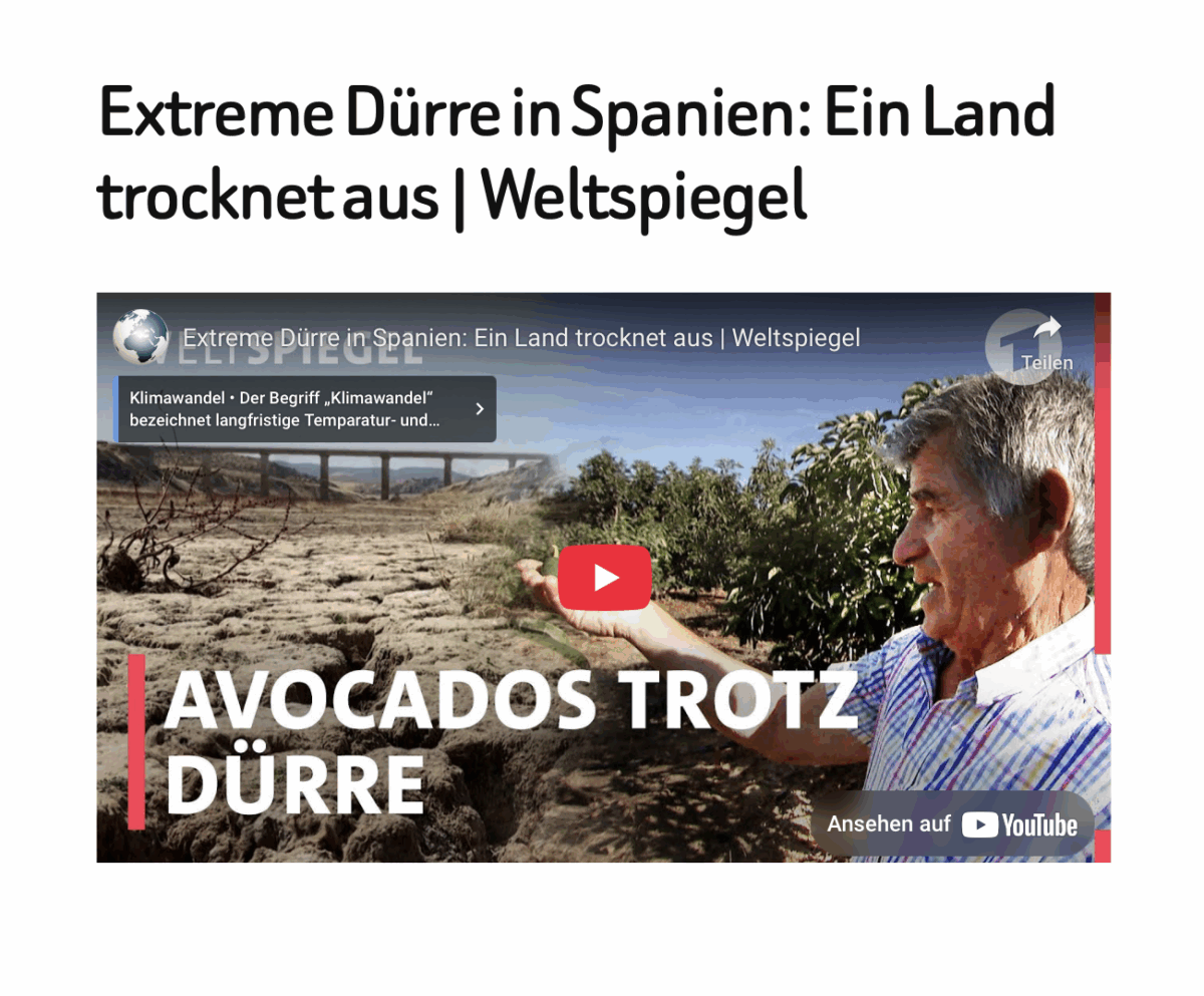 Extreme Dürre in Spanien: Ein Land trocknet aus | Weltspiegel