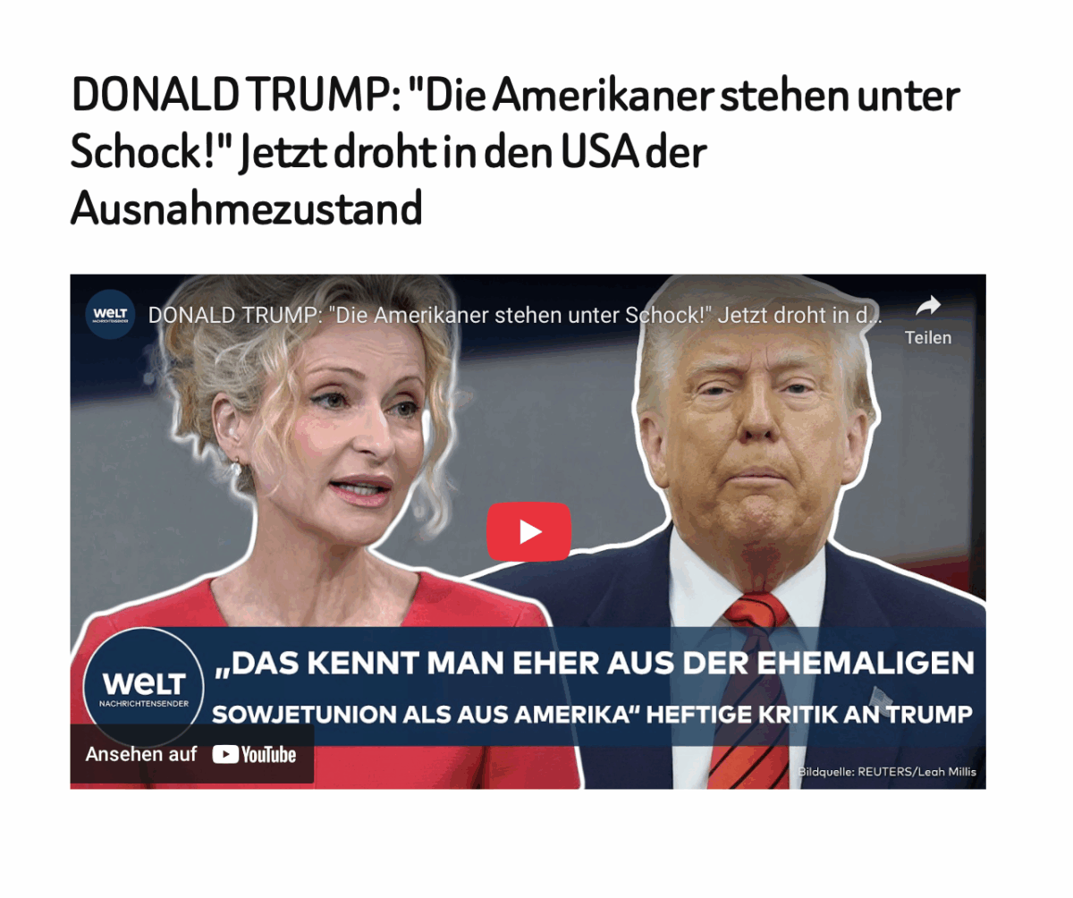 DONALD TRUMP: „Die Amerikaner stehen unter Schock!“ Jetzt droht in den USA der Ausnahmezustand