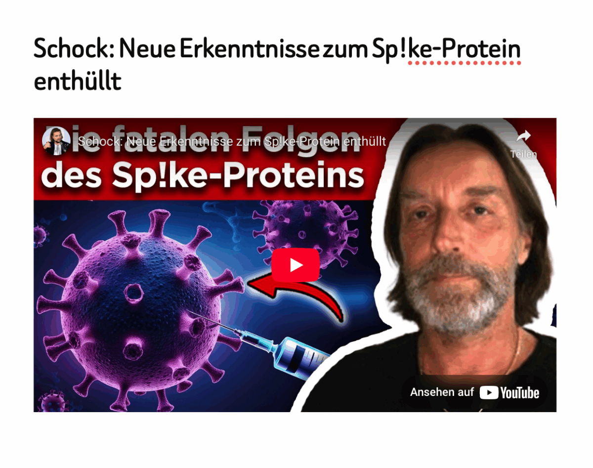 Schock: Neue Erkenntnisse zum Sp!ke-Protein enthüllt