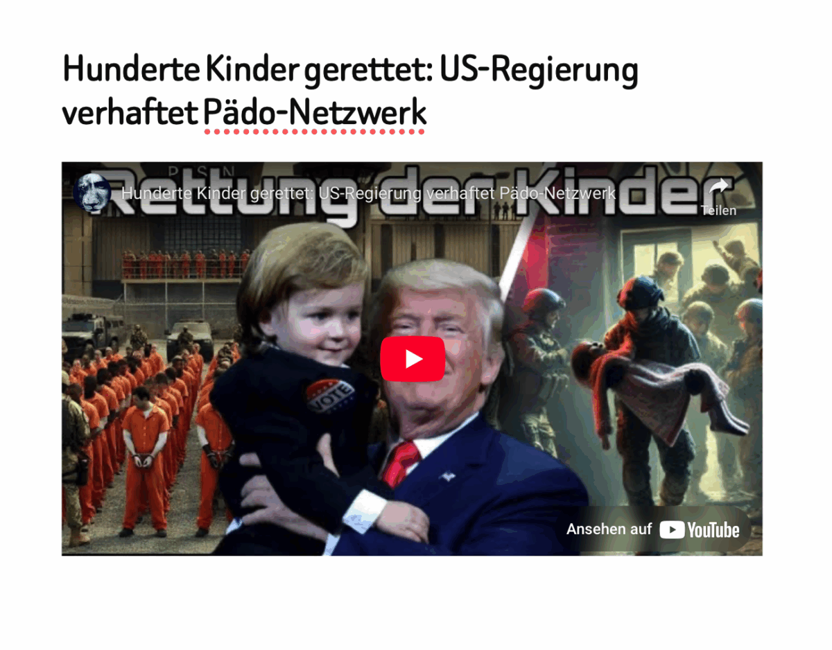 Hunderte Kinder gerettet: US-Regierung verhaftet Pädo-Netzwerk