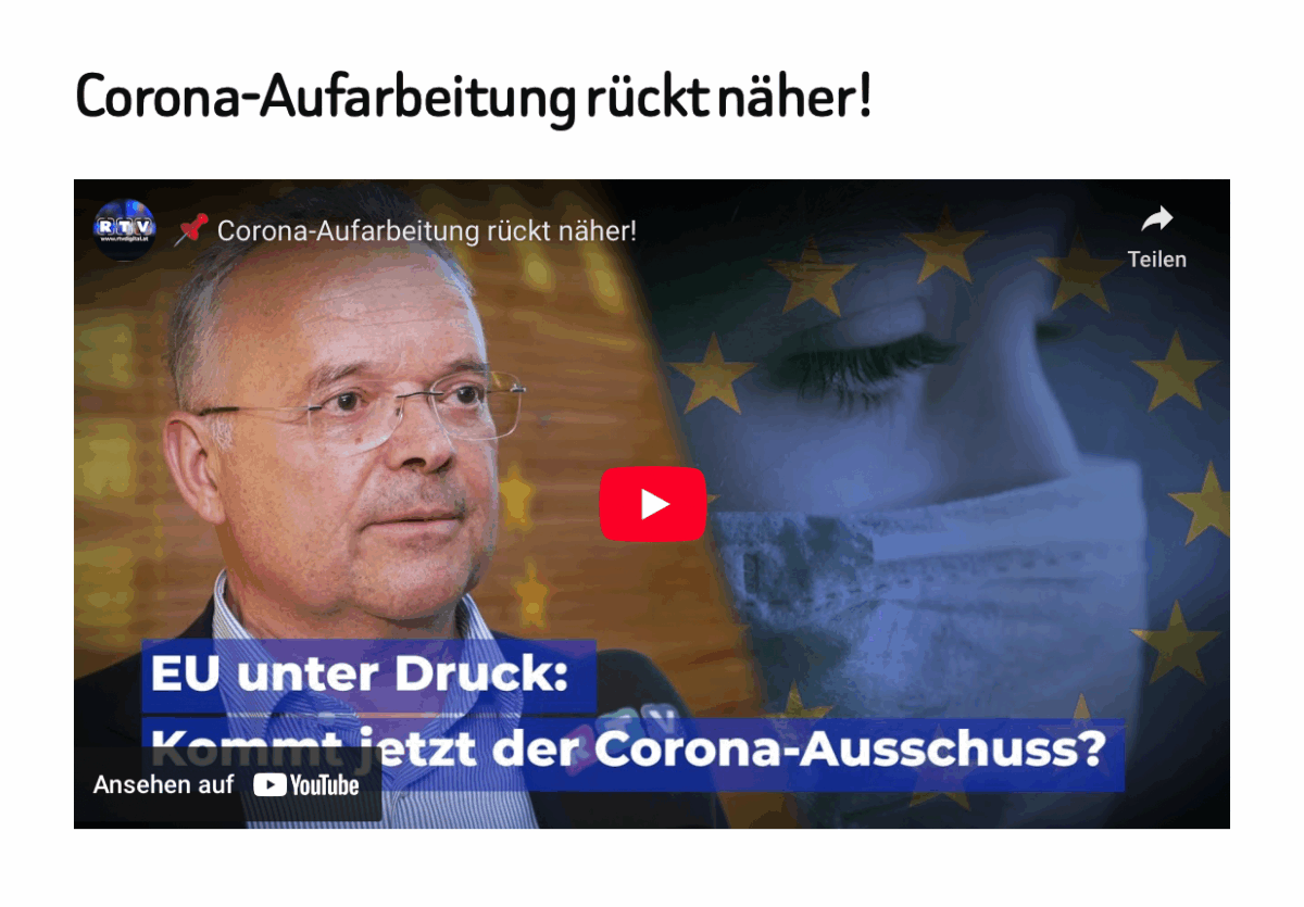 Corona-Aufarbeitung rückt näher!