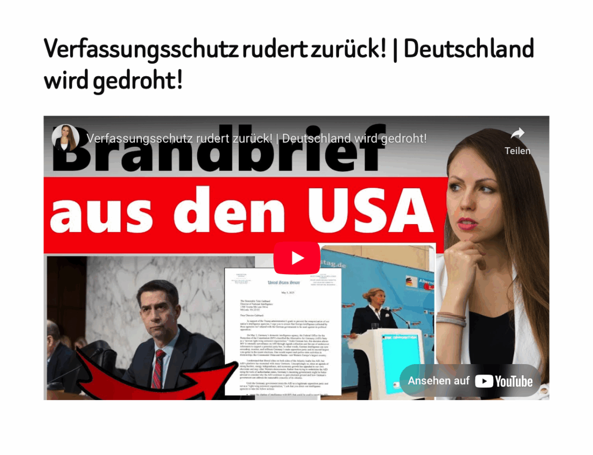 Verfassungsschutz rudert zurück! | Deutschland wird gedroht!