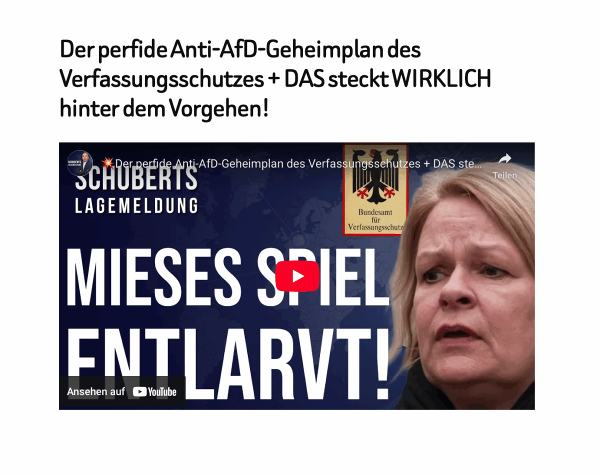 Der perfide Anti-AfD-Geheimplan des Verfassungsschutzes + DAS steckt WIRKLICH hinter dem Vorgehen!