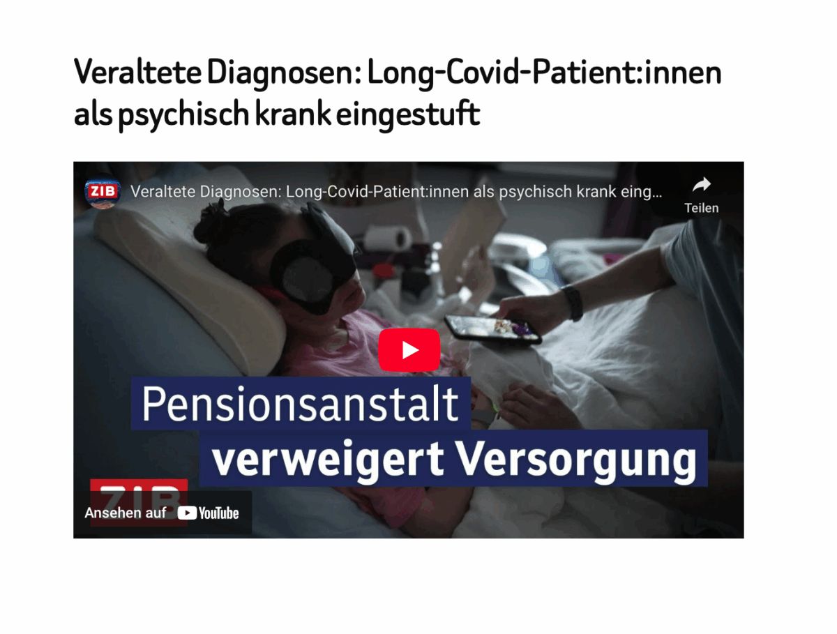 Veraltete Diagnosen: Long-Covid-Patient:innen als psychisch krank eingestuft 