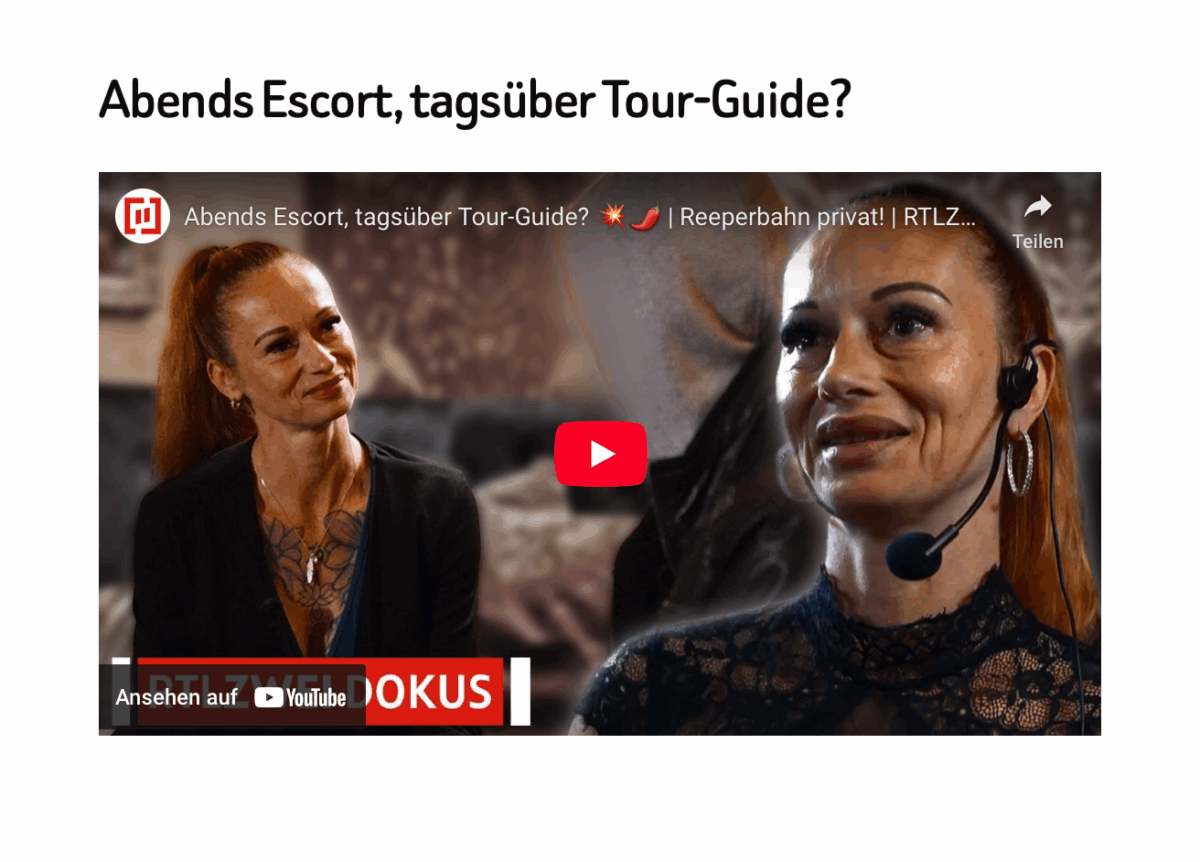 Abends Escort, tagsüber Tour-Guide? 