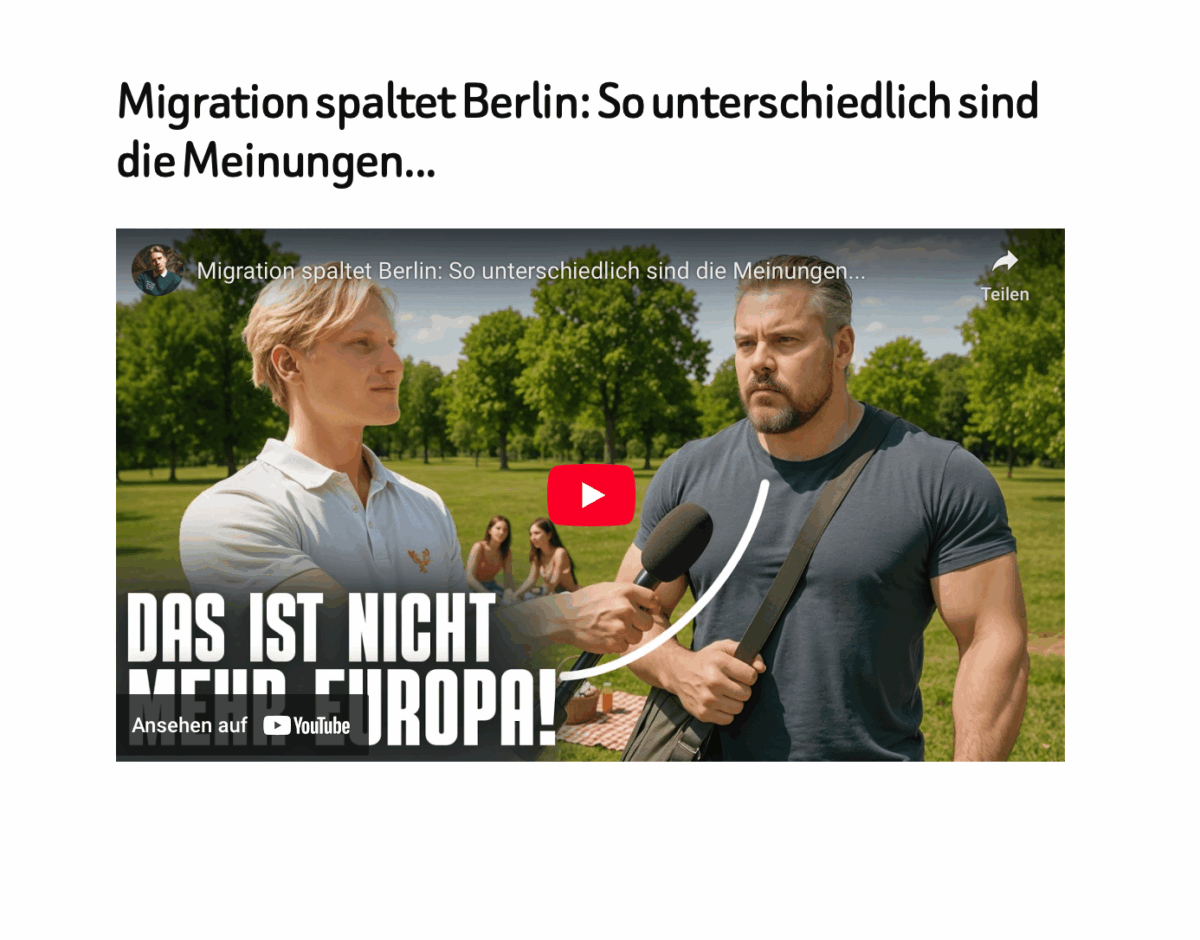 Migration spaltet Berlin: So unterschiedlich sind die Meinungen…