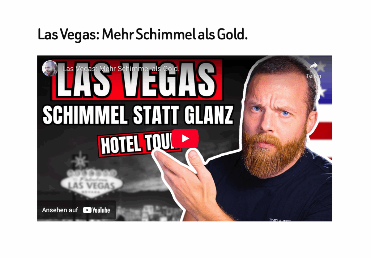 Las Vegas: Mehr Schimmel als Gold.