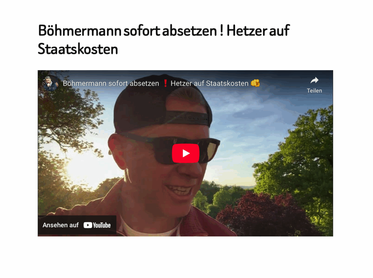 Böhmermann sofort absetzen ! Hetzer auf Staatskosten 