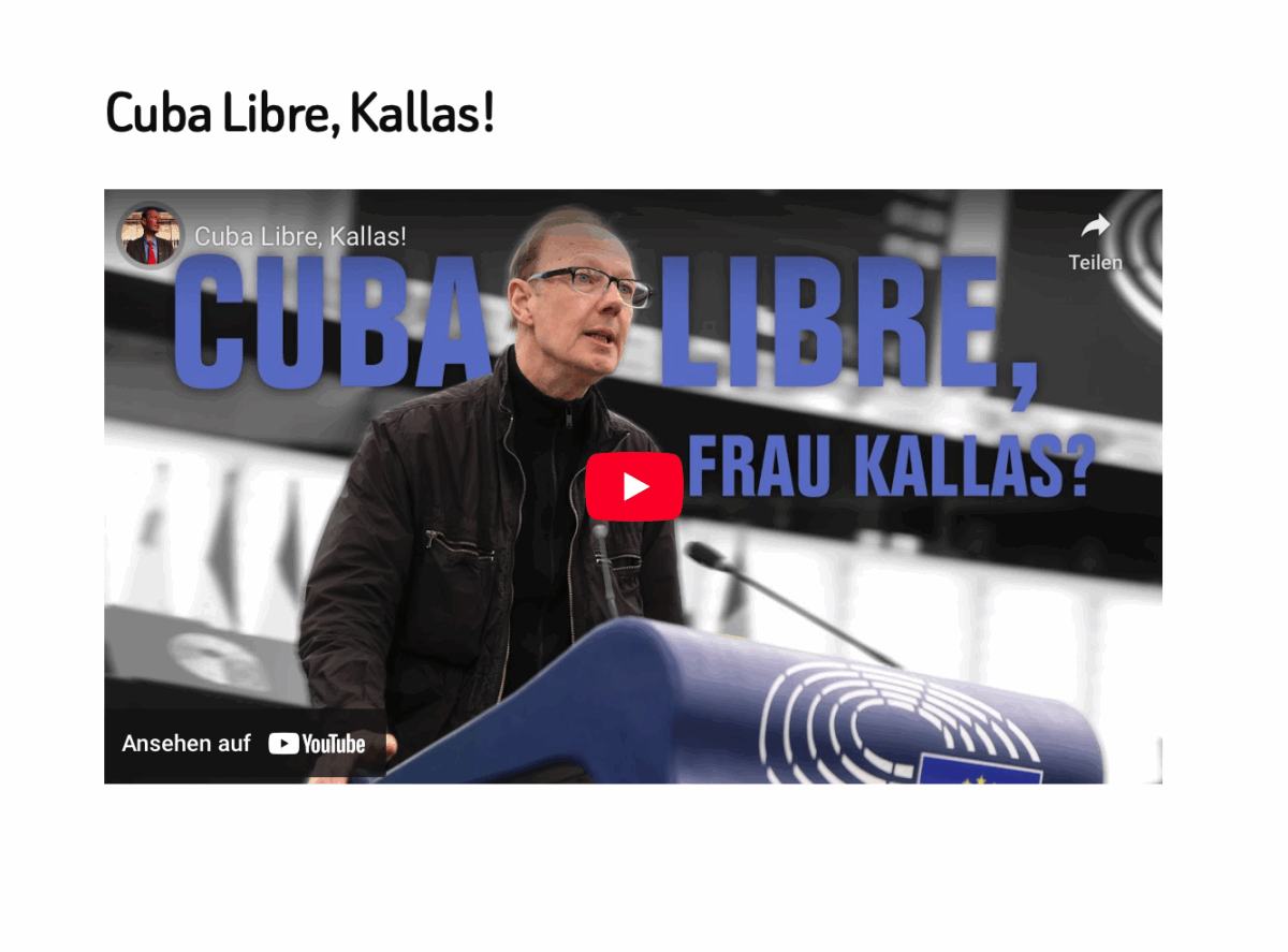 Cuba Libre, Kallas!