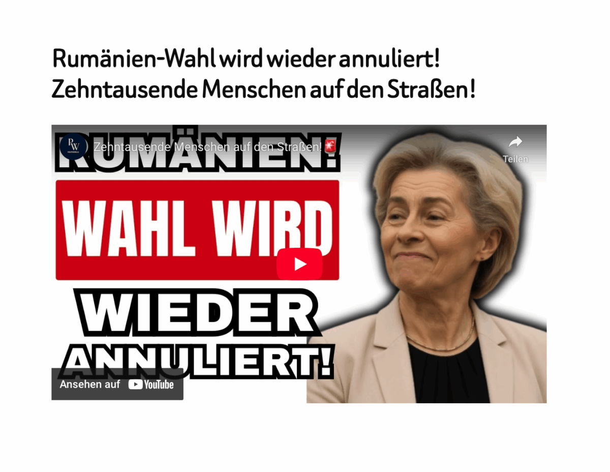 Rumänien-Wahl wird wieder annuliert! Zehntausende Menschen auf den Straßen!