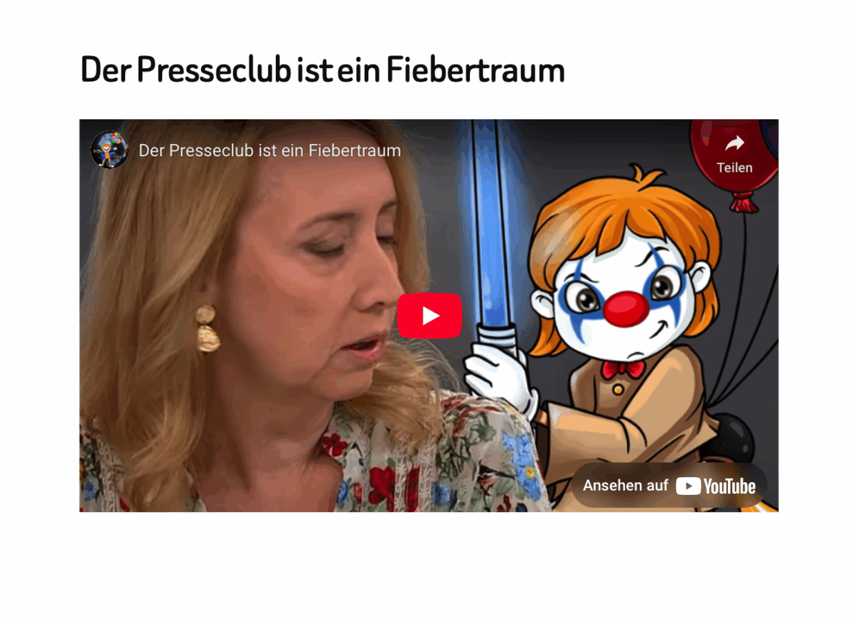 Der Presseclub ist ein Fiebertraum