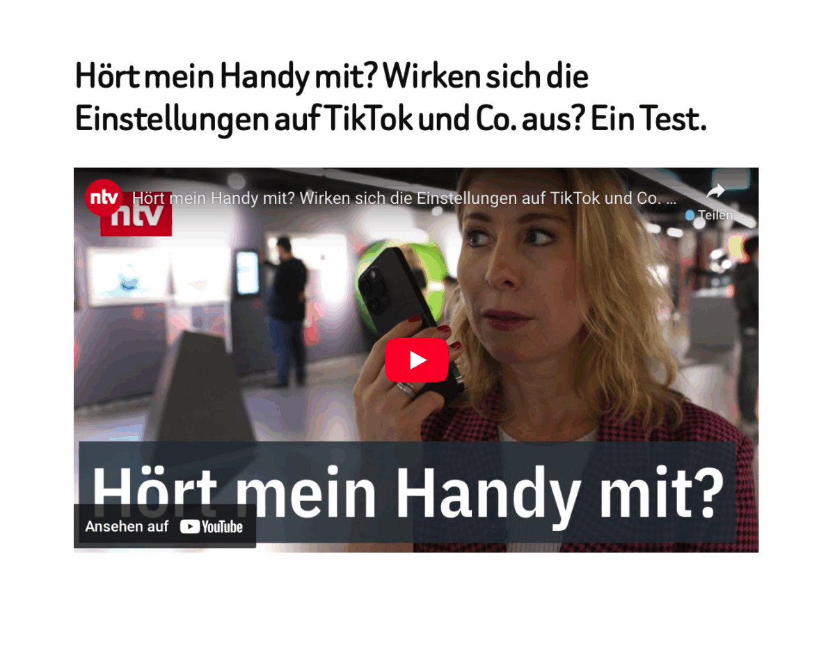 Hört mein Handy mit? Wirken sich die Einstellungen auf TikTok und Co. aus? Ein Test.