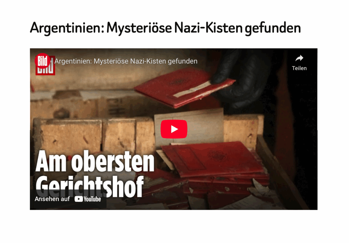 Argentinien: Mysteriöse Nazi-Kisten gefunden