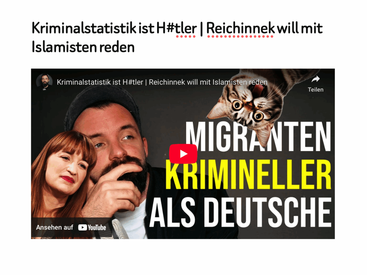 Kriminalstatistik ist H#tler | Reichinnek will mit Islamisten reden