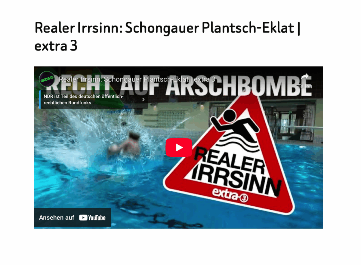 Realer Irrsinn: Schongauer Plantsch-Eklat | extra 3