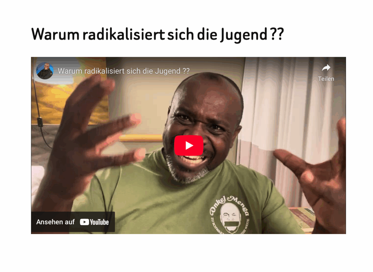Warum radikalisiert sich die Jugend ??