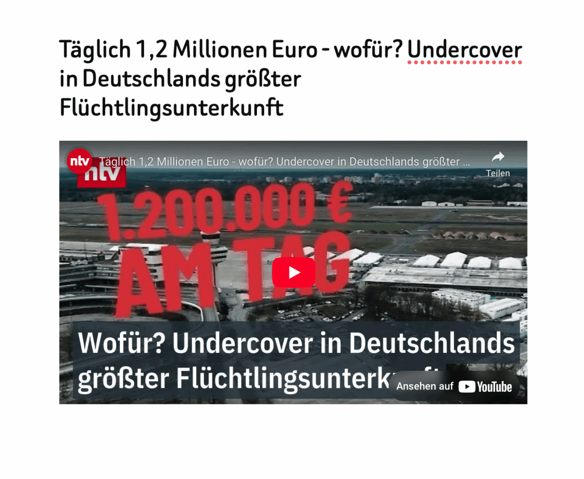 Täglich 1,2 Millionen Euro – wofür? Undercover in Deutschlands größter Flüchtlingsunterkunft