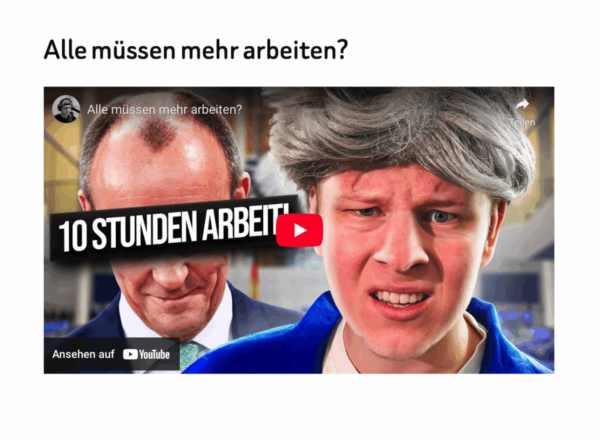 Alle müssen mehr arbeiten?