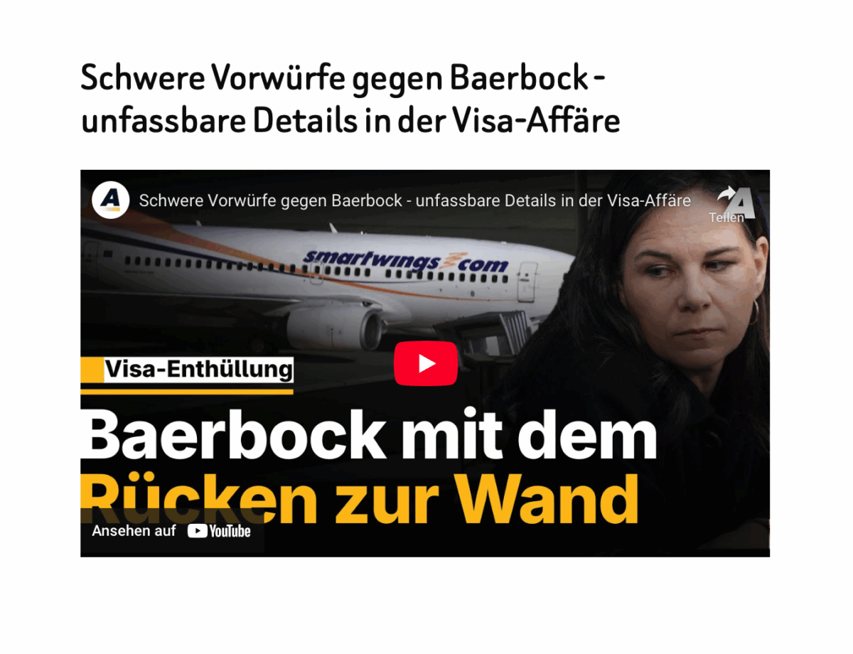 Schwere Vorwürfe gegen Baerbock – unfassbare Details in der Visa-Affäre