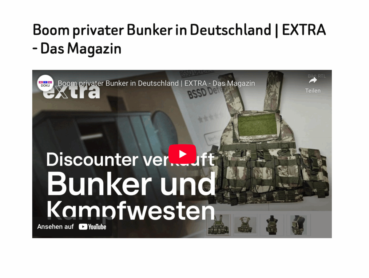 Boom privater Bunker in Deutschland | EXTRA – Das Magazin
