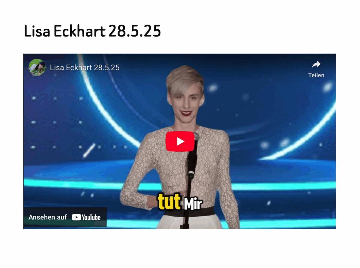 Lisa Eckhart 28.5.25