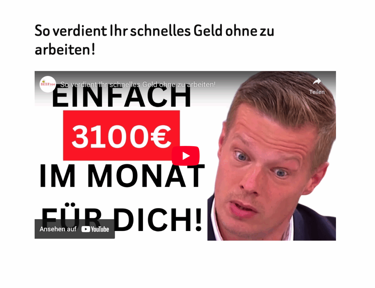 So verdient Ihr schnelles Geld ohne zu arbeiten!
