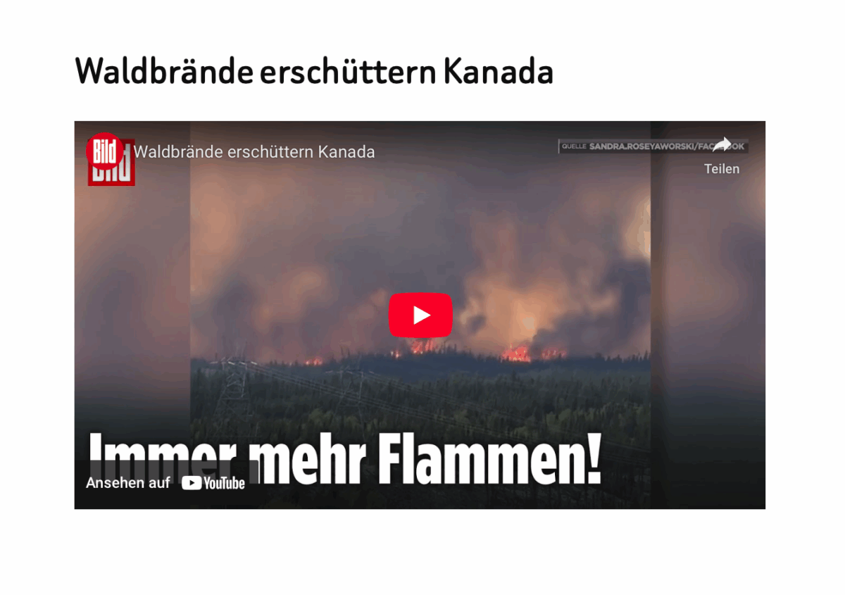 Waldbrände erschüttern Kanada