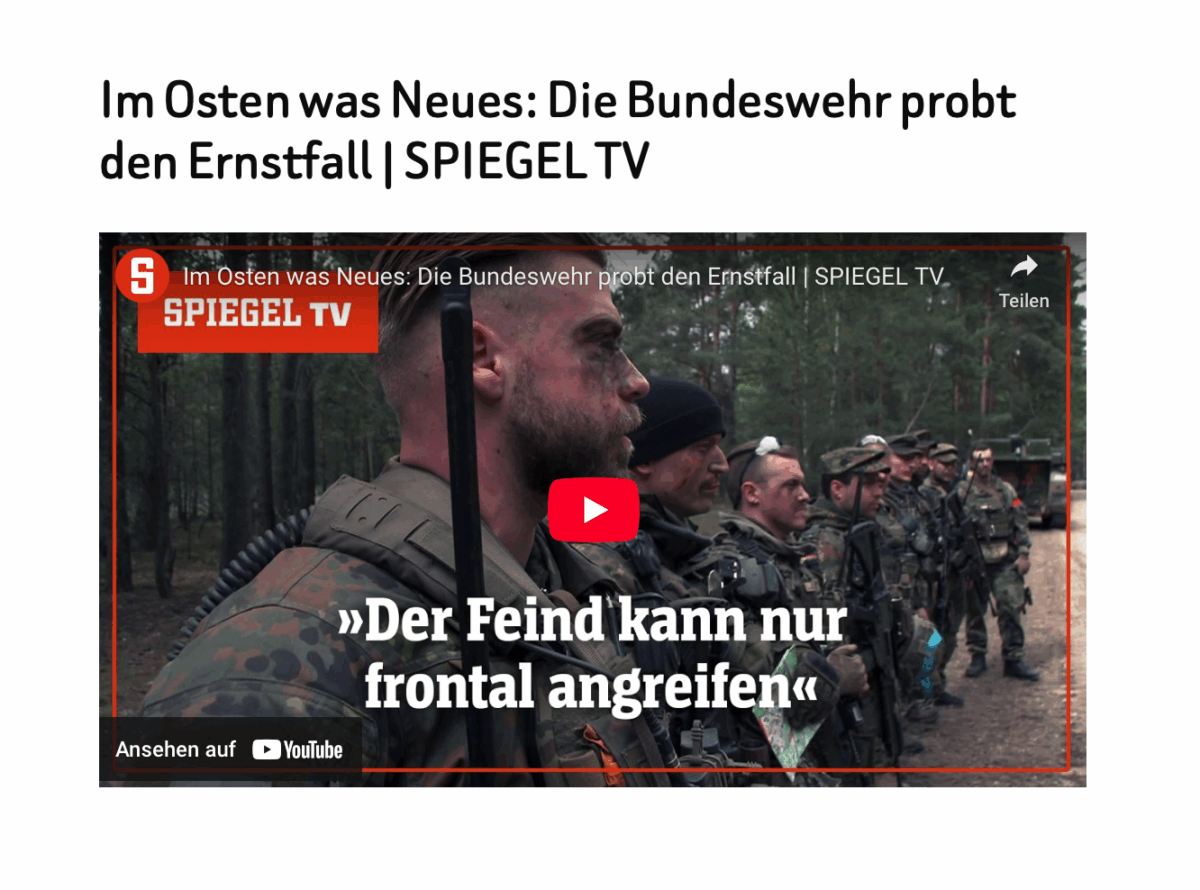 Im Osten was Neues: Die Bundeswehr probt den Ernstfall | SPIEGEL TV