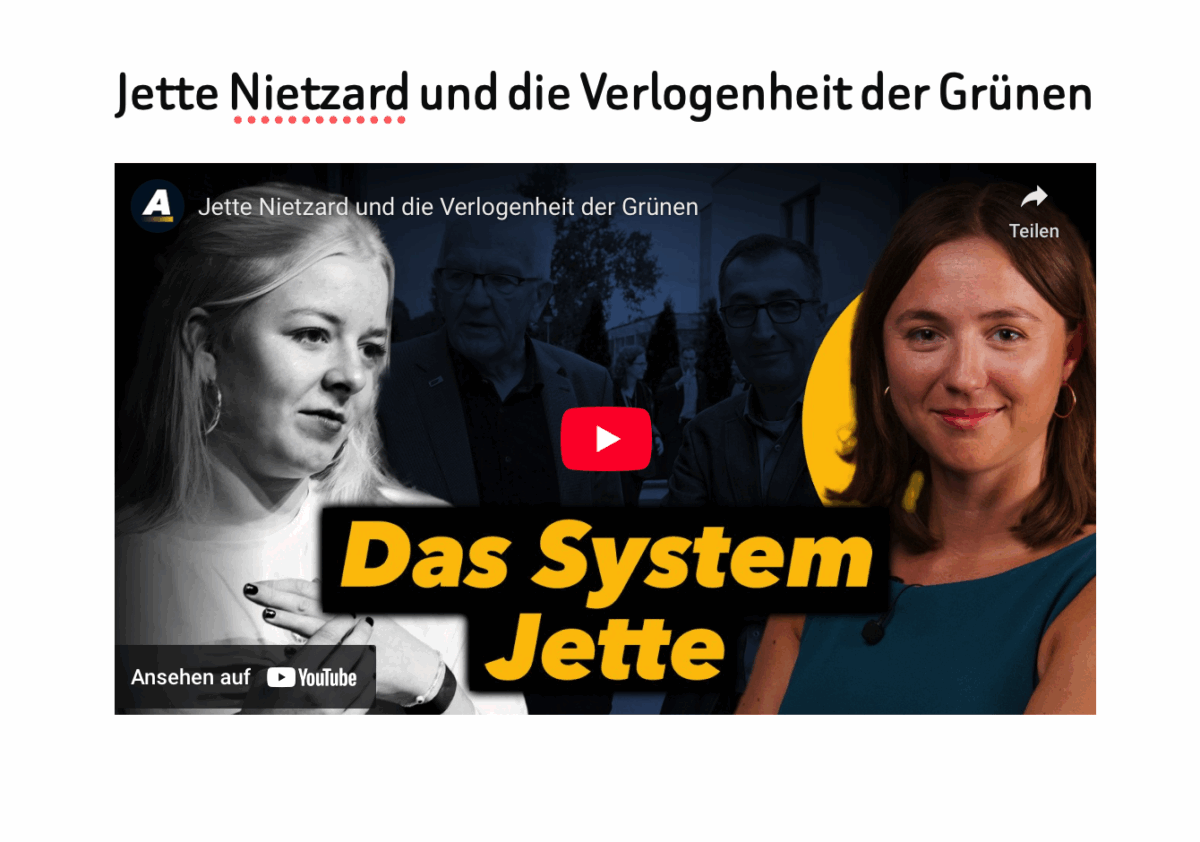 Jette Nietzard und die Verlogenheit der Grünen