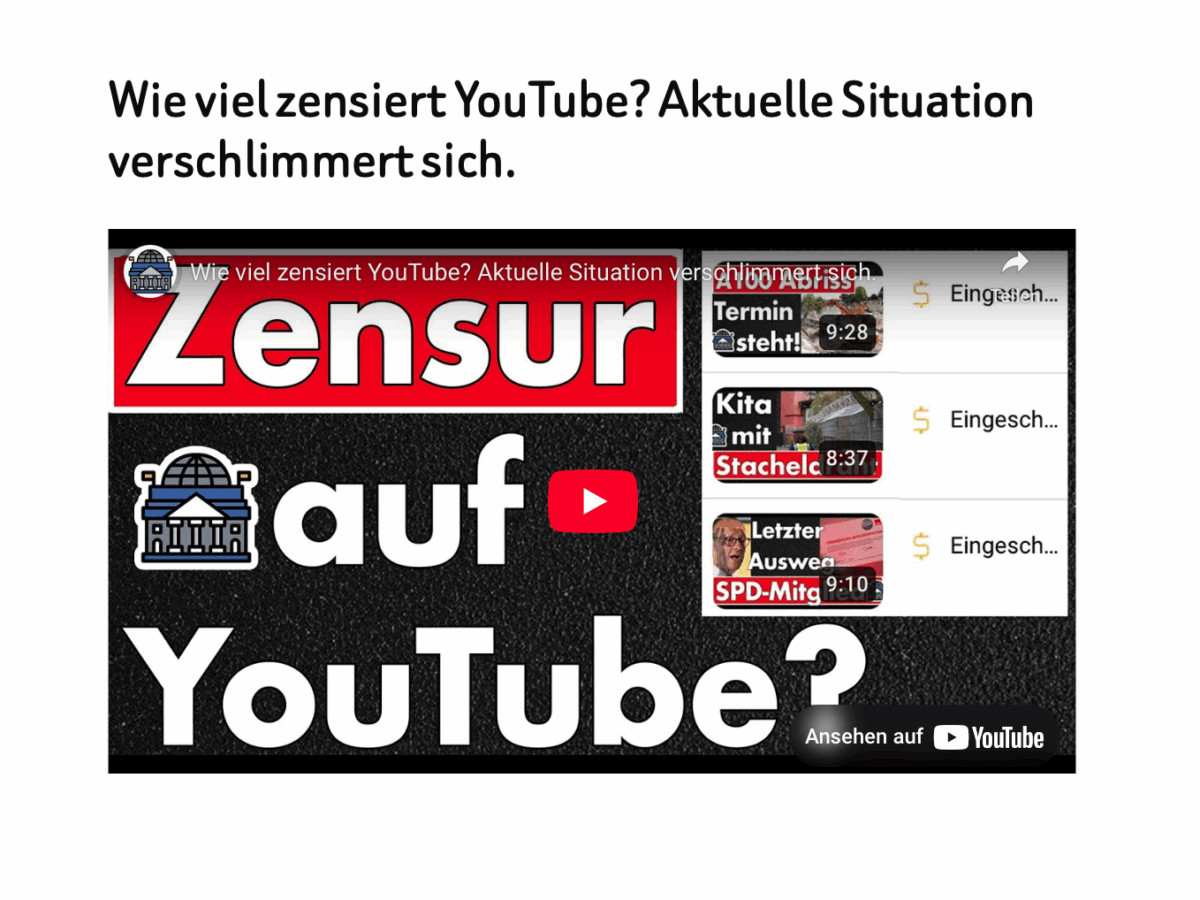 Wie viel zensiert YouTube? Aktuelle Situation verschlimmert sich.