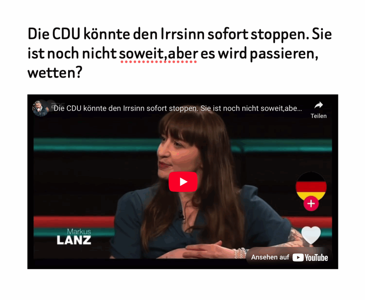 Die CDU könnte den Irrsinn sofort stoppen. Sie ist noch nicht soweit,aber es wird passieren, wetten?