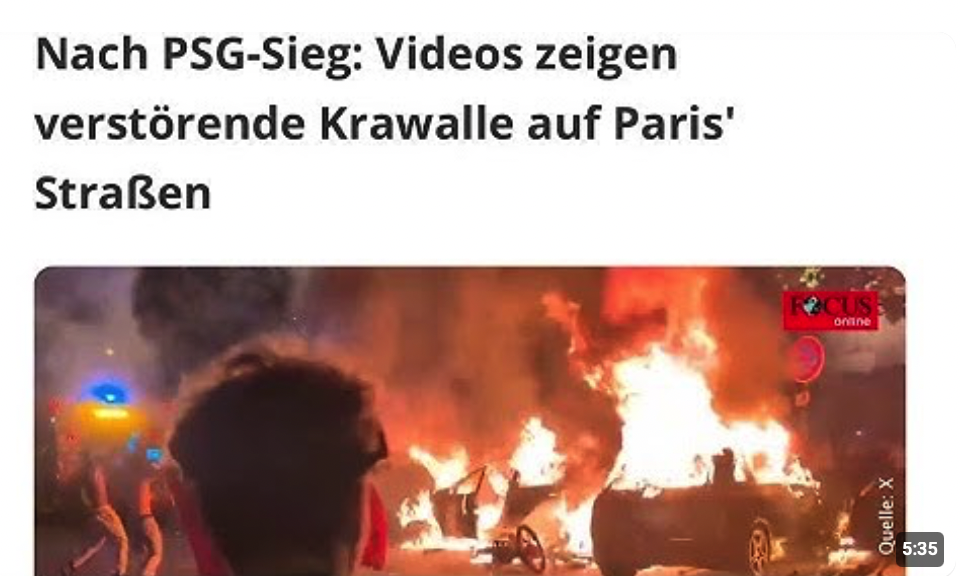Die Jugend in Paris ist verloren…….