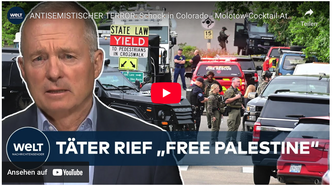 ANTISEMISTISCHER TERROR: Schock in Colorado – Molotow-Cocktail-Attacke auf jüdische Demonstranten